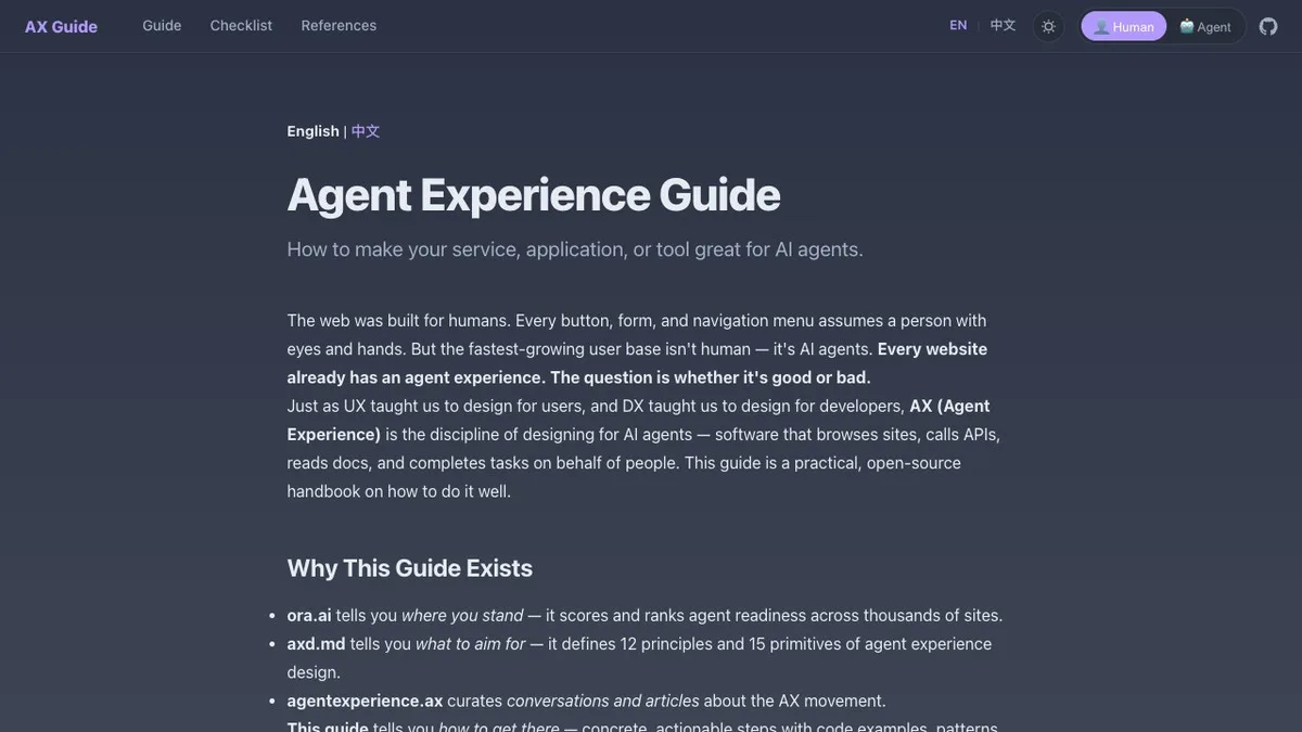 Agent Experience Guide